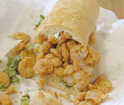 Shrimp Poboy sandwich