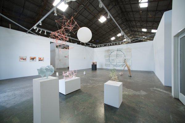 Art Gallery Space where most meditations are held, in a historic airplane hangar