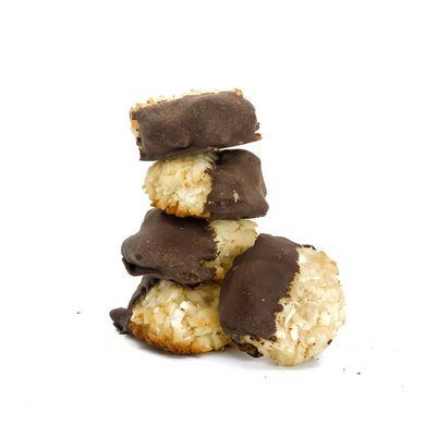 Chocolate Dipped Macaroons- gluten free clouds of goodness