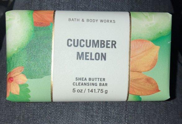 They sell bar soap now and in classic cucumber melon scent