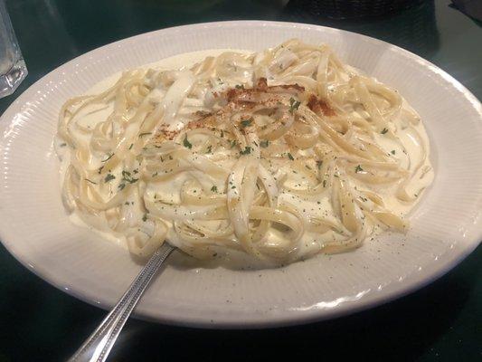 Fettuccine Alfredo. My favorite. Wish I could have this weekly.