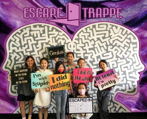 Having Fun at Escape Trappe