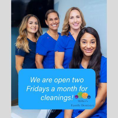 Come visit our talented hygienists and schedule your Friday cleaning today by calling or texting (209) 835-5116! #TGIF