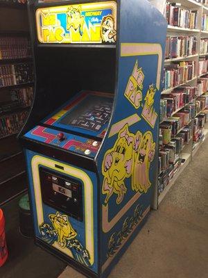 Miss PAC-Man arcade still working and playable.