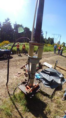 Well pump removal & diagnostics in fire sprinkler wells for King County Solid Waste, Maple Valley, Washington