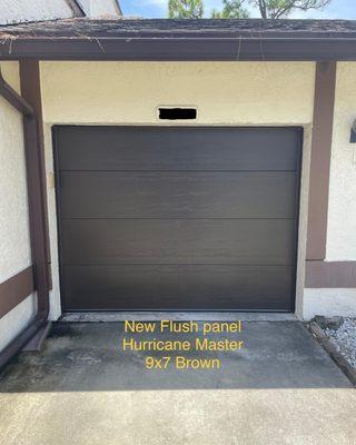 New Hurricane Rated Garage Door installed