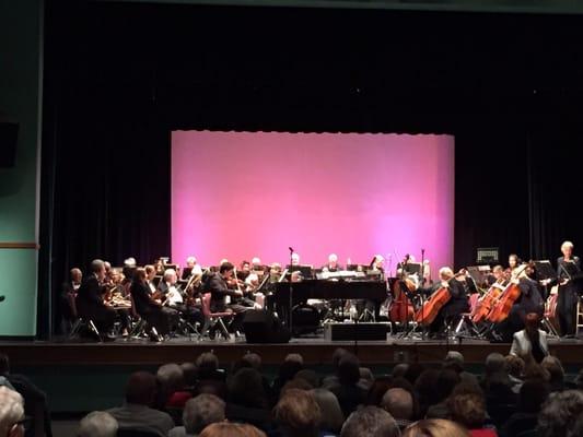 The Hallandale Pops Symphonic Orchestra's new home is at the Hollywood Central Performing Arts Center since 2014.