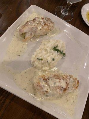 Crab stuffed sole