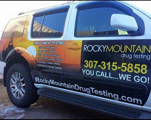 Our onsite vehicle. Serving North Dakota, South Dakota, Montana, Utah, Colorado and Wyoming