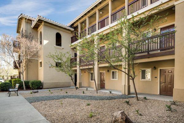 Building exterior at Cornerstone Apartments