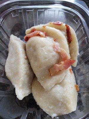 pierogi from deli case (contained liver?)