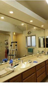 Bathroom light remodeling