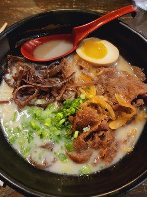 Beef sukiyaki ramen