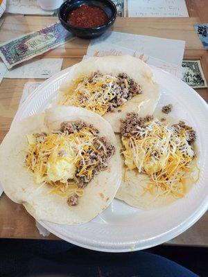 My breakfast tacos