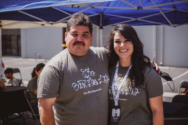 Diana, co-founder, and her dad