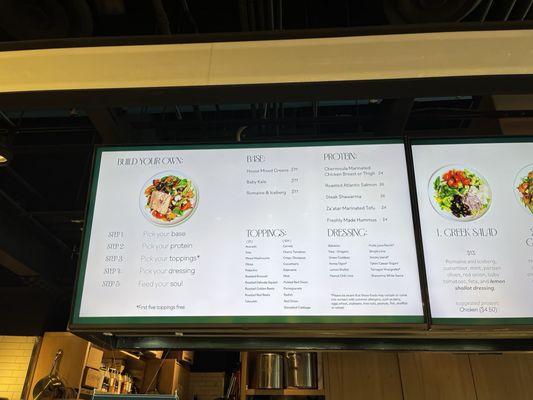 Build Your Own Menu