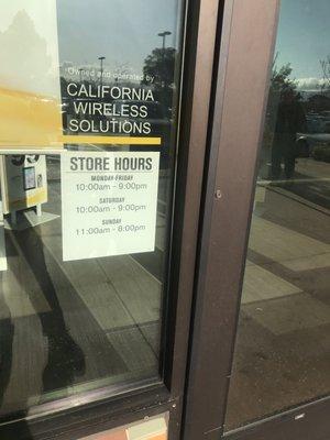 Store Hours