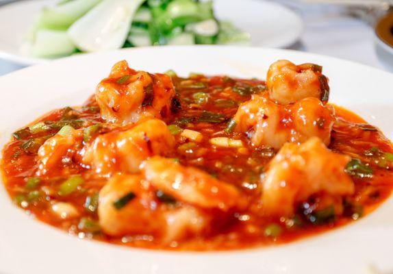 prawns in garlic and scallions