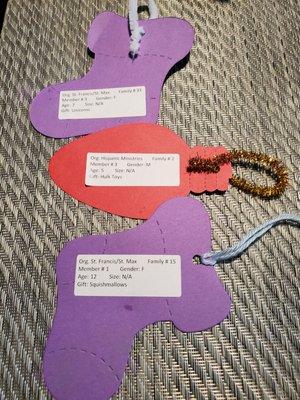 The Giving Gift Tags I picked will bless and make their Christmas Brighter! 11/20/2022