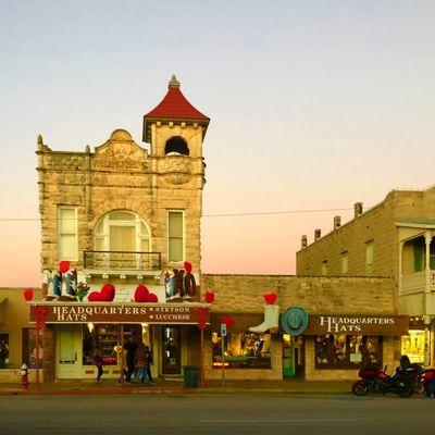 Exterior at sunset