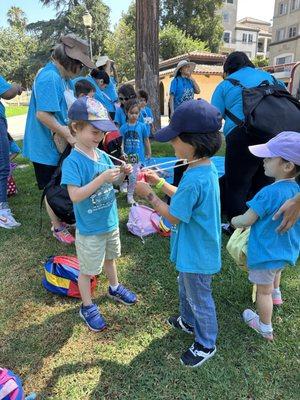 Field trip to a park in Pasadena.