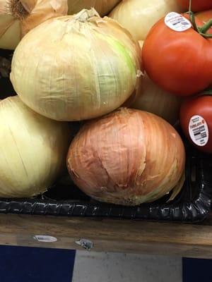 Photos showing terrible quality of produce.