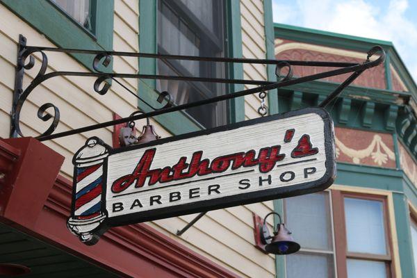 Anthony's Barbershop sign