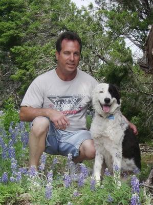 Owner Tom Tickner and His Dog, Ringo