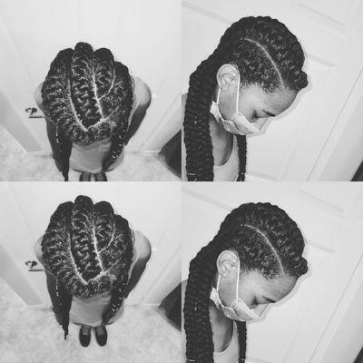 Goddess braid done by africarine