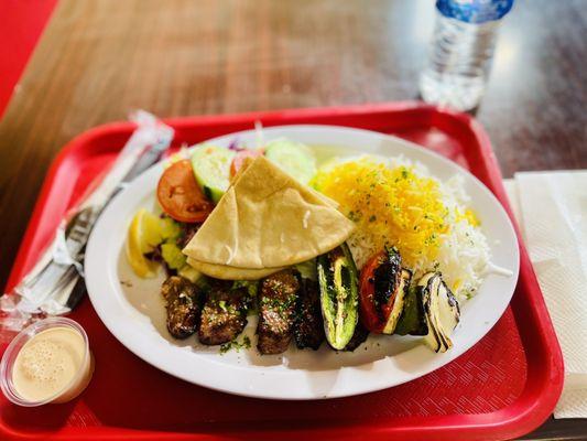 Beef Kabob Lunch special