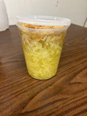 20. Egg Drop Soup (Quartz Size) with Noodles