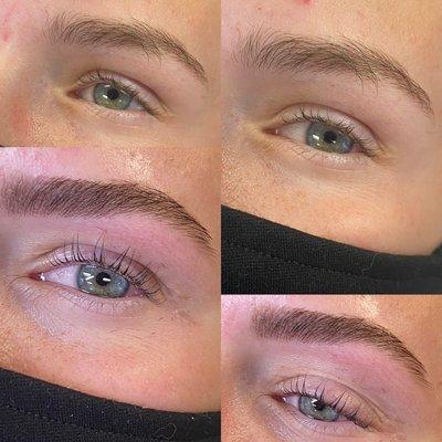 Brow Henna and shape + Lash Lift