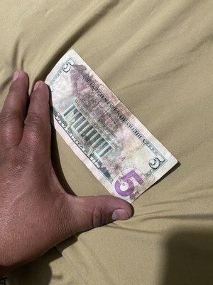 ya lo había yo lavado el billete