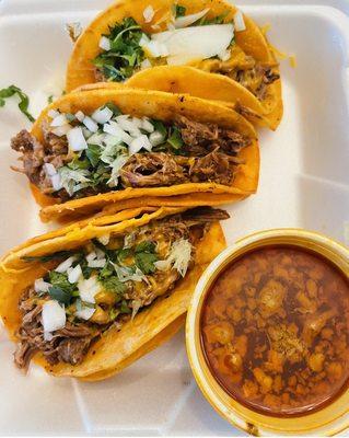 Birria (SOFT tacos regular)