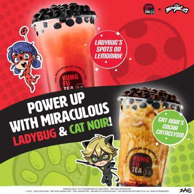 Miraculous Ladybug's Spots on Lemonade & Cat Noir's Cocoa Cataclysm