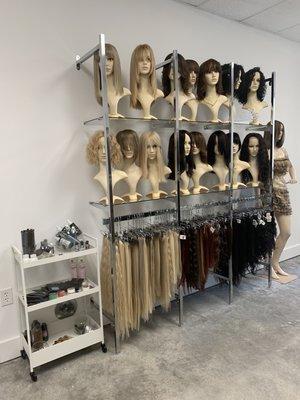 Hair Extensions Display