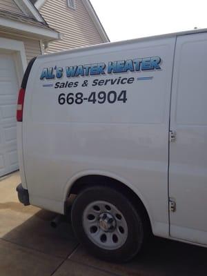 "Al's Water Heater" does another great job! Thank You, Guys :)