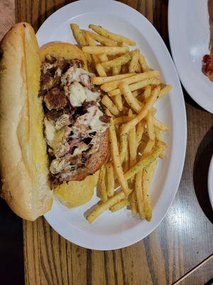 A so called Philly cheese steak but it's not, really