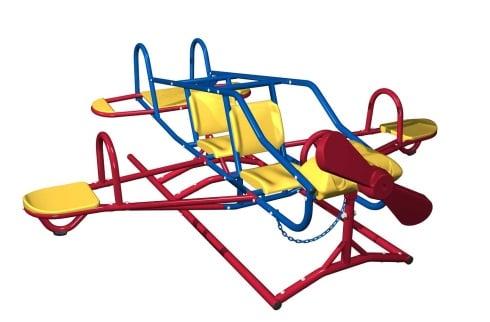 Airplane Double Teeter Totter 92 in. L x 95 in. W