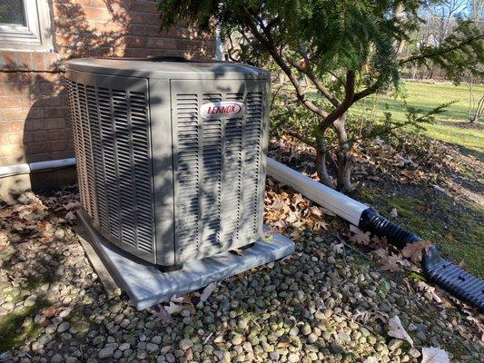 16 seer Lennox installation