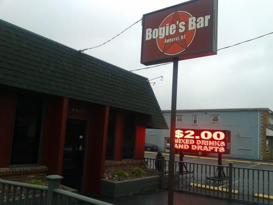 Grand opening of Bogie's Bar is tentatively October 10th, 2013.