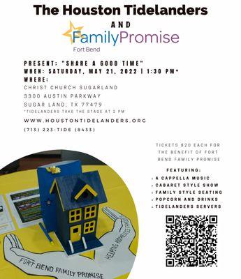 May 21, 2022 Share a Good Time Fort Bend Family Promise Performance