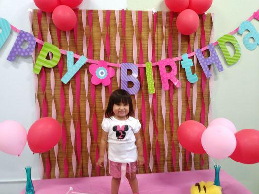 My granddaughter's 2nd birthday.