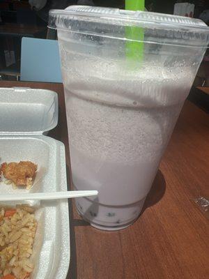 Taro boba tea