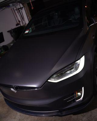 Tesla Model X wrapped in Xpel Stealth