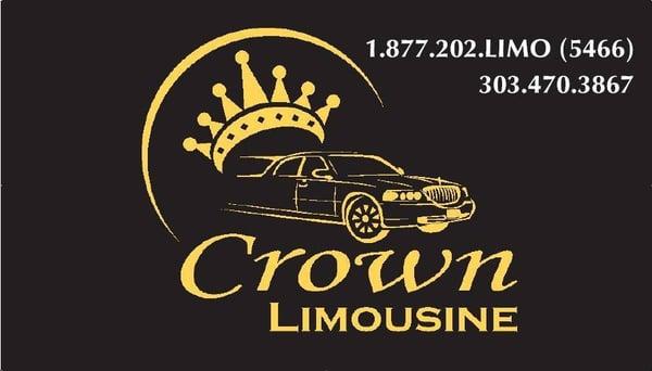 Business Card Front Denver limo Crown