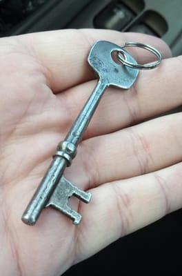 They even copied this old timey  skeleton key.