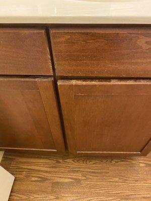 loose cabinet door