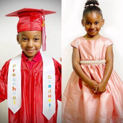 My niece in her graduation photo shoot at school