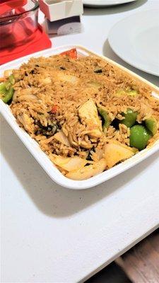 thai friend rice with chicken